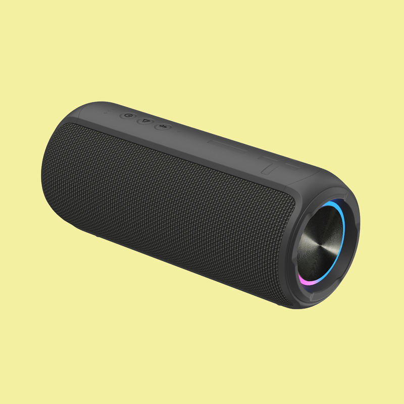 Φορητό LED φως Bluetooth ηχείο με TPU ABS Textile 10W * 2 έξοδος για TWS ζεύξη και handsfree κλήση